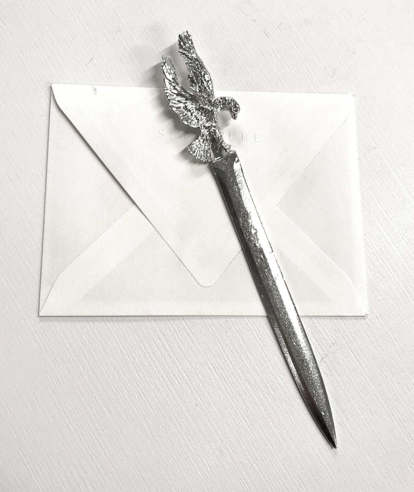 american eagle handmade pewter letter opener