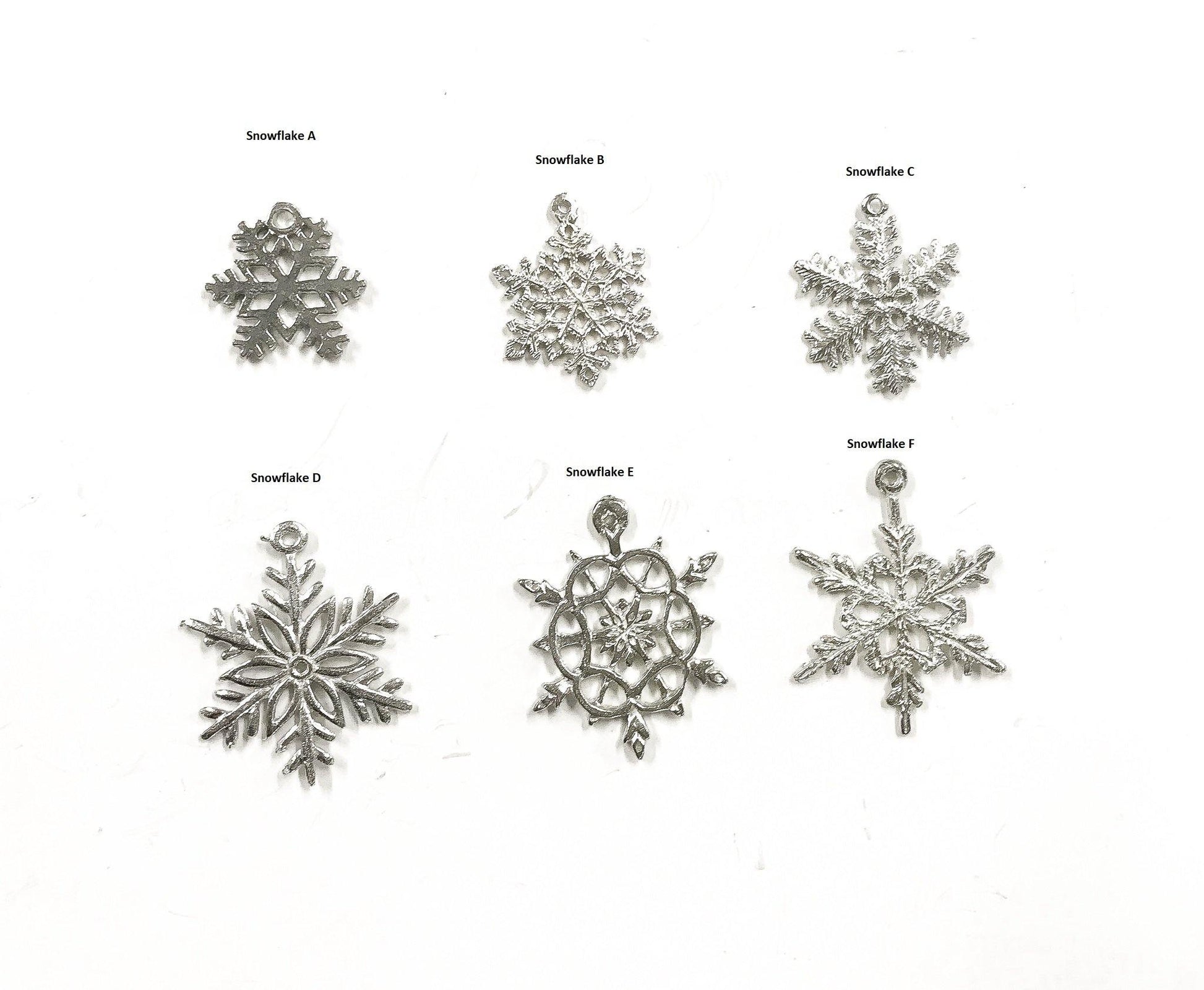 Handmade Large Pewter Snowflake Hanging Earrings - House of Morgan Pewter