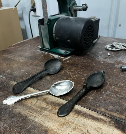 Handcrafted Rustic Pewter Spoons, Housewarming Gift - House of Morgan Pewter