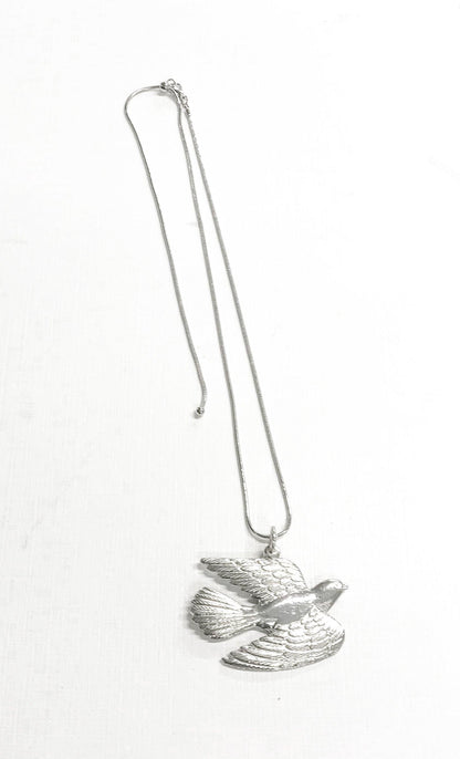 Handmade Pewter Dove Jewelry- Earrings, Necklace, Gift Set - House of Morgan Pewter