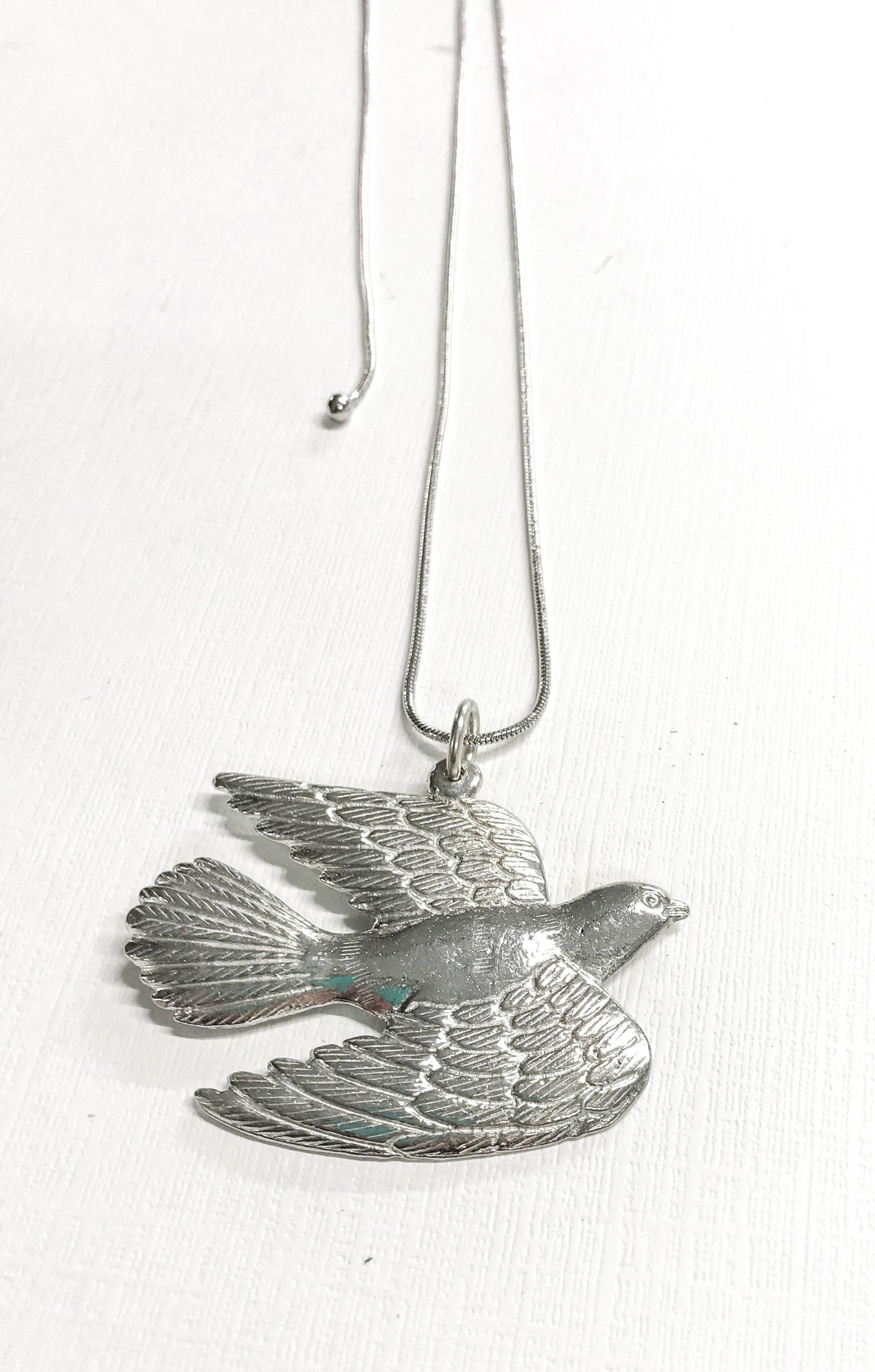 Handmade Pewter Dove Jewelry- Earrings, Necklace, Gift Set - House of Morgan Pewter