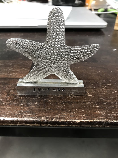 Wedding Party Favors - Metal Starfish Place Marker Holder - Bulk