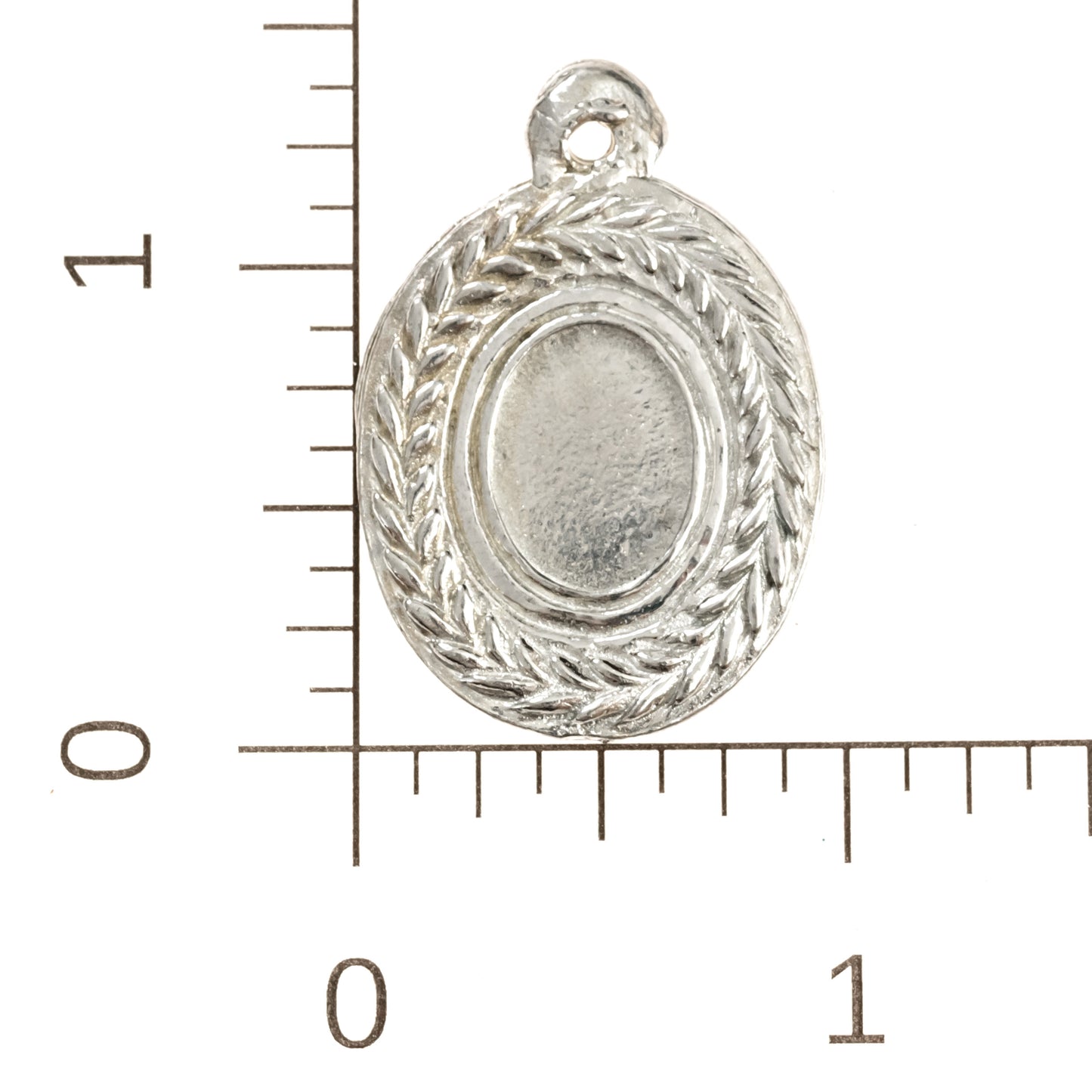 oval pewter blank 