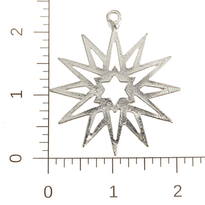 Star - Moravian Star - Bethlehem Star - Sherrif Badge - Christmas Ornament - Necklace - Earrings - Keychain