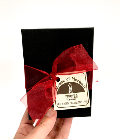 Wedding Cake Topper - Bride and Groom Figures in Black Gift Box - Rustic Wedding Decorations for Couple