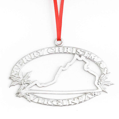 Merry Christmas Virginia Ornament - VA Travel Souvenirs and Gifts