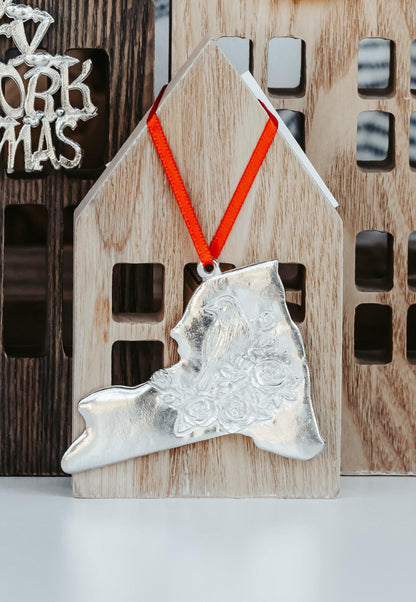 Handmade State Symbols Christmas Ornaments- New York NY - House of Morgan Pewter