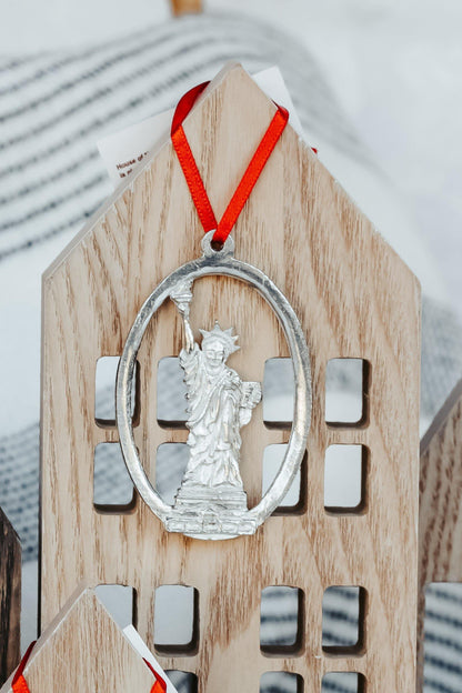 Handmade Statue of Liberty Christmas Ornaments- New York - House of Morgan Pewter