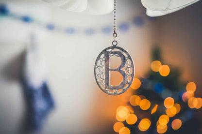 Monogram Ceiling Fan Pull - Light Accessory - Initial Home Decorations