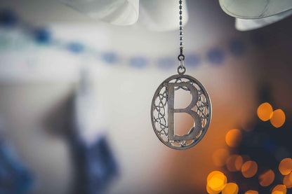 Monogram Ceiling Fan Pull - Light Accessory - Initial Home Decorations