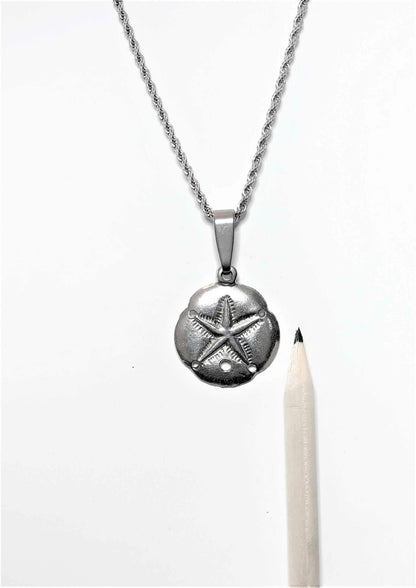 Sand Dollar Pendant Necklace - Beach Jewelry