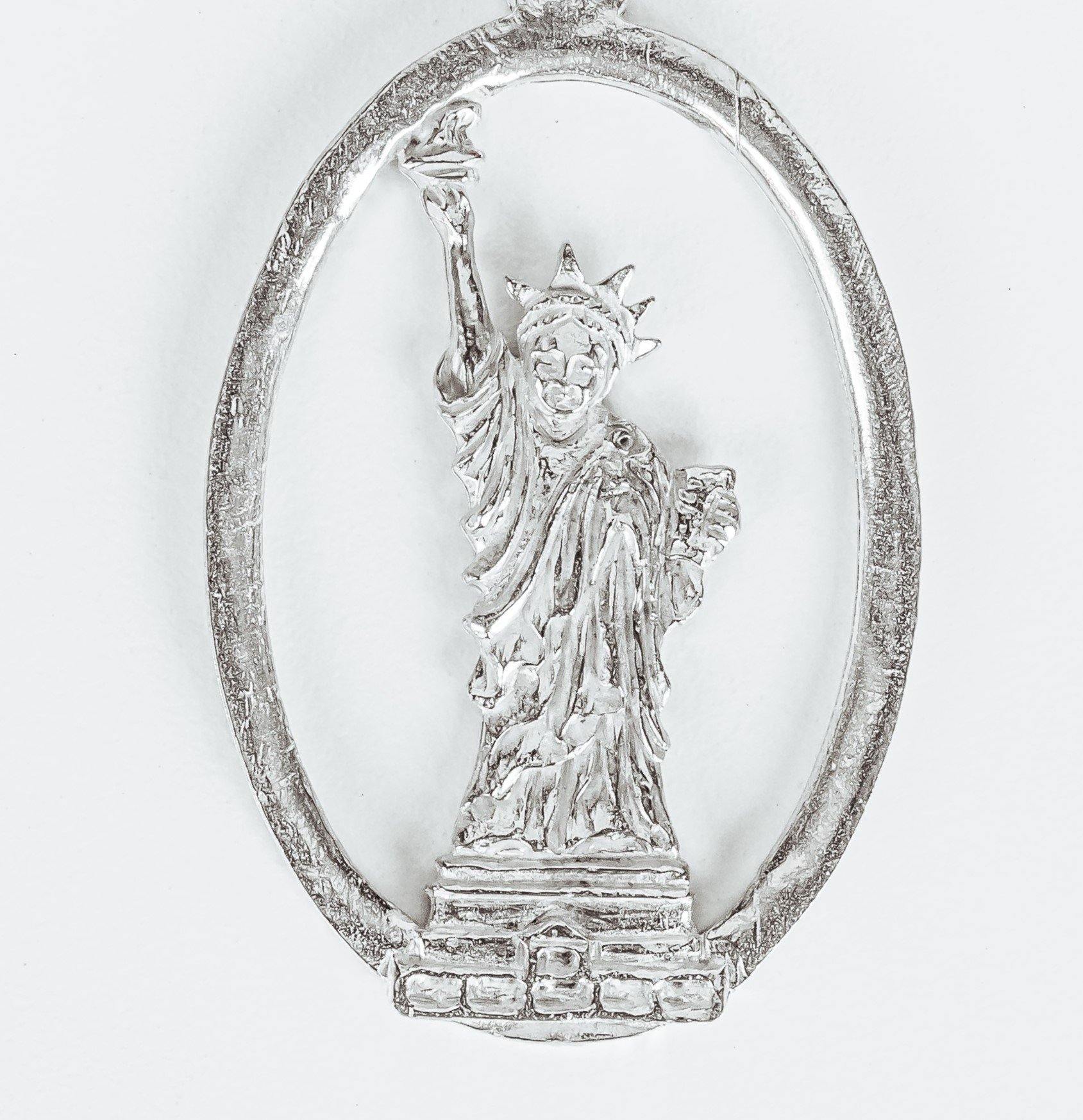 Handmade Statue of Liberty Christmas Ornaments- New York - House of Morgan Pewter