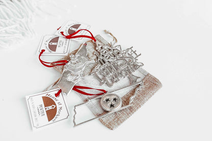Tennessee Christmas Ornament - Tristar - State Symbols - State Outline