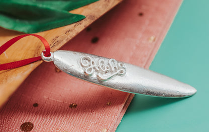 Aloha Surfboard Ornament