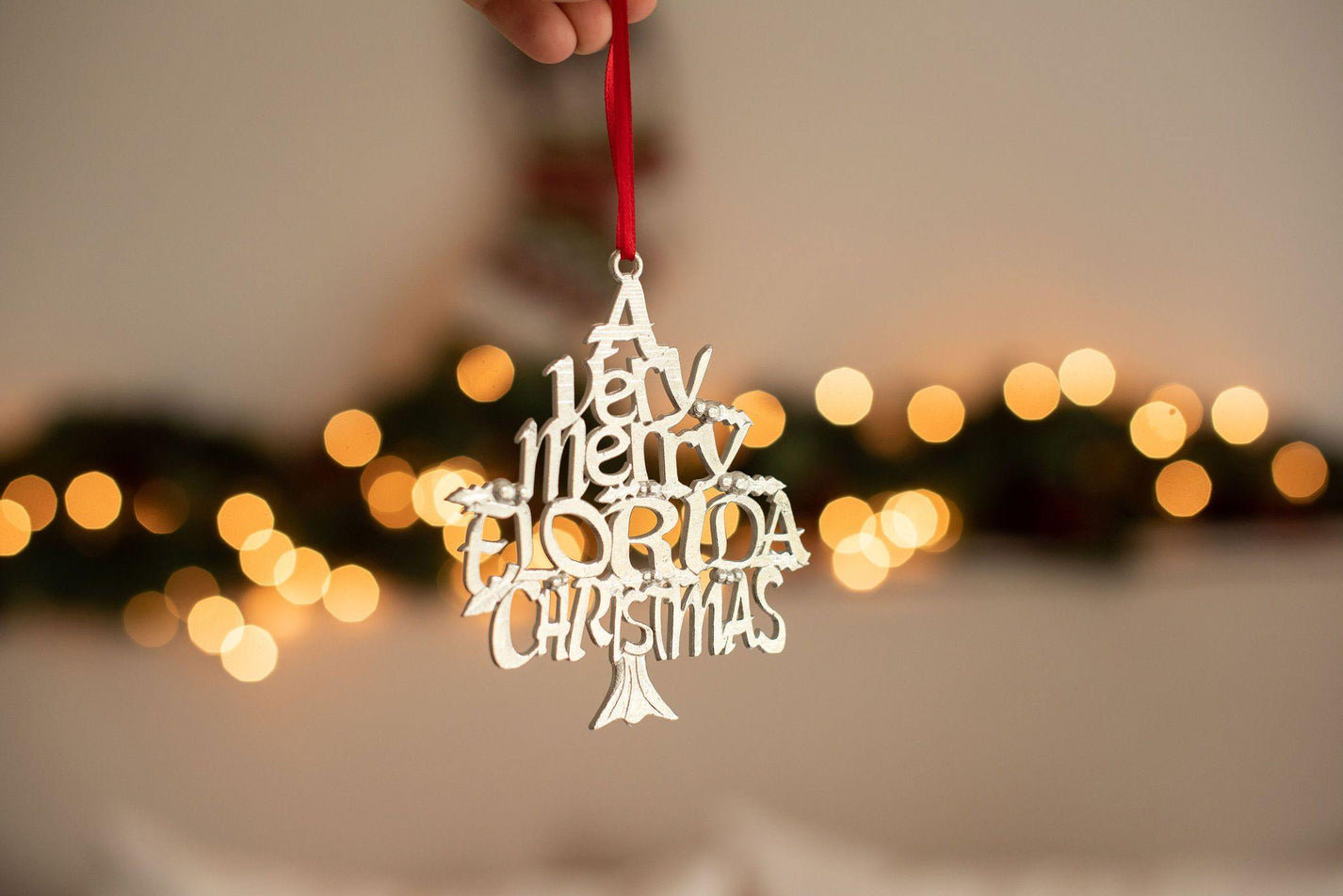 Florida Christmas Ornament FL Home State Gift House of Pewter