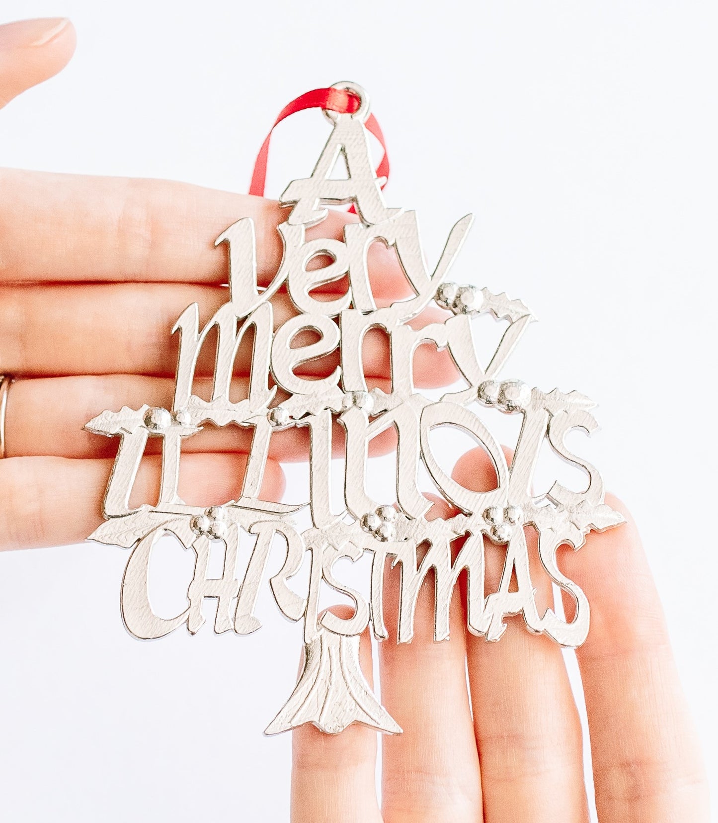 A Very Merry Illinois Christmas Ornament - Illinois Gift