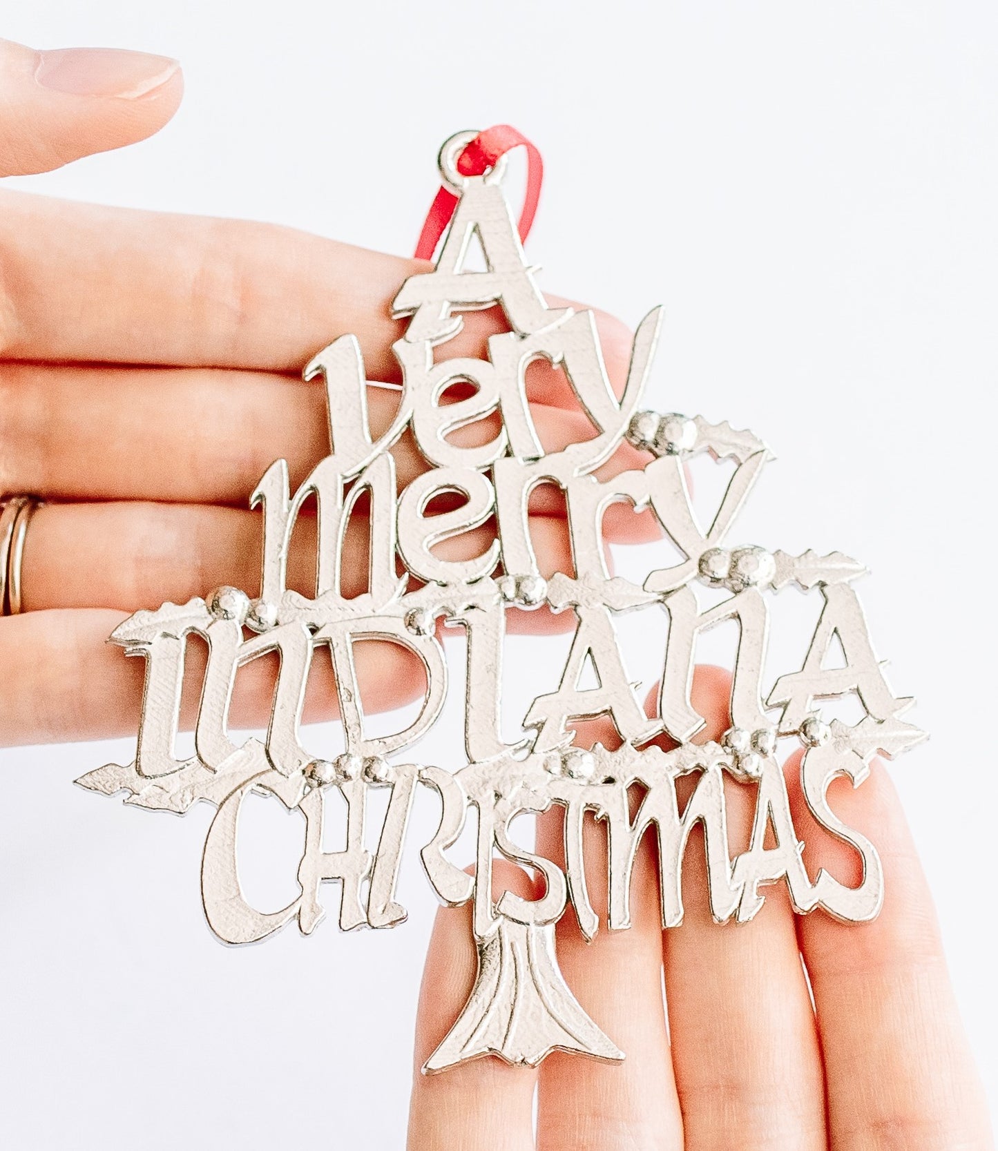 Indiana Gifts - A Very Merry Indiana Christmas Ornament