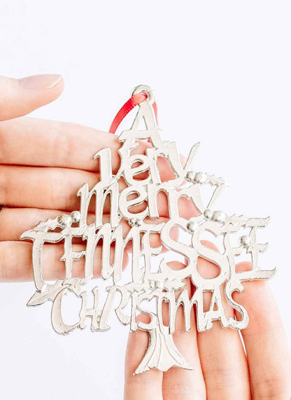 A Very Merry Tennessee Christmas Ornament - Tennessee Gifts