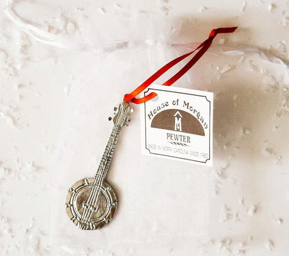 Handmade Pewter Music Instrument Music Note Christmas Ornament Gift - House of Morgan Pewter
