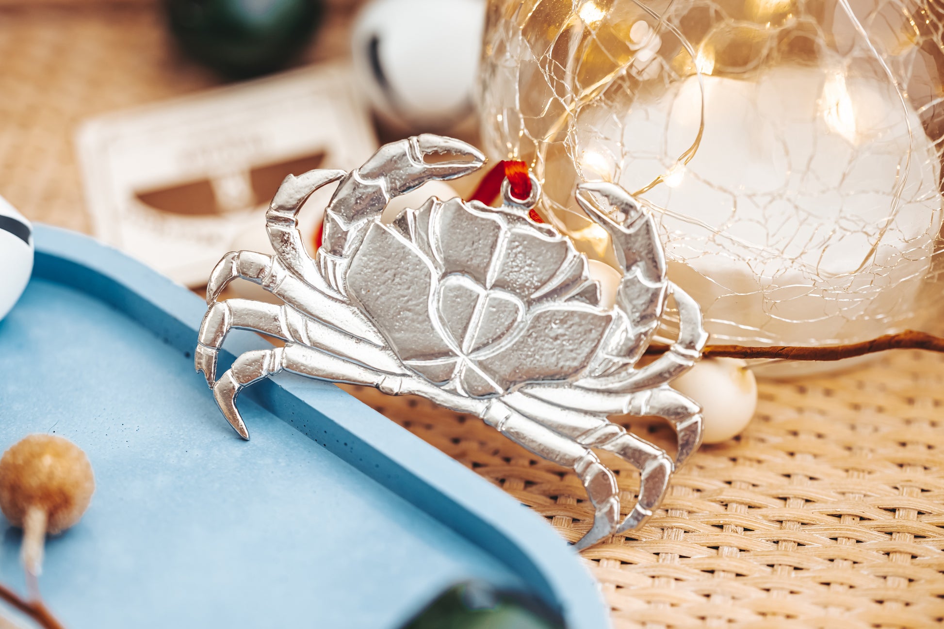 blue crab christmas ornament