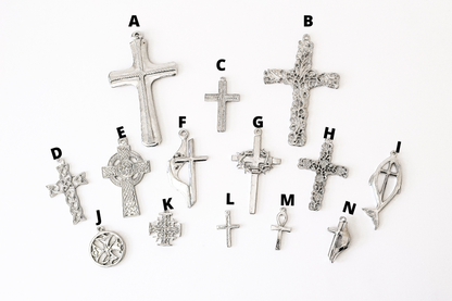 Cross Pendant Necklace - Religious Jewelry - Multiple Designs and Necklaces