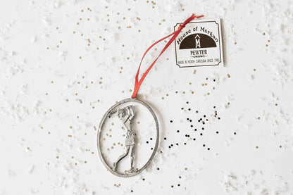 Female Golfer Ornament - Golfer Christmas Ornament - Lady Golfing Gift