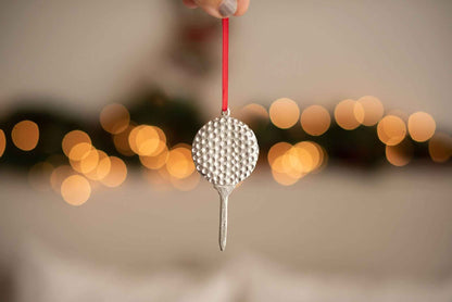 Golf Ball on Tee Christmas Ornament - Gift for Golfer