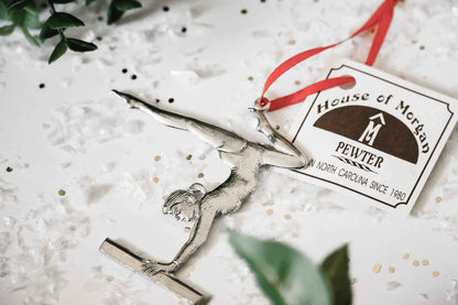 Gymnast on Balance Beam Christmas Ornament - Gift for Female Athlete