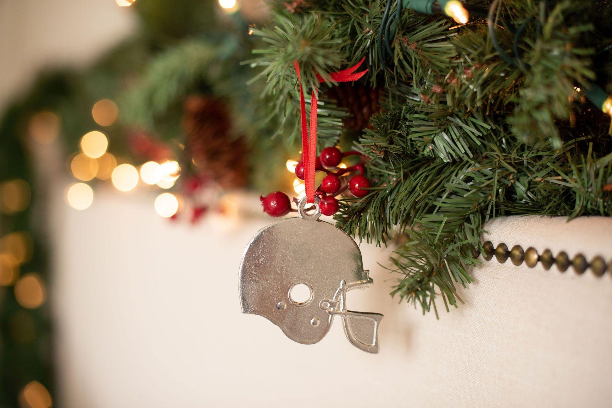 christmas football helmet Football Helmet Christmas Ornament