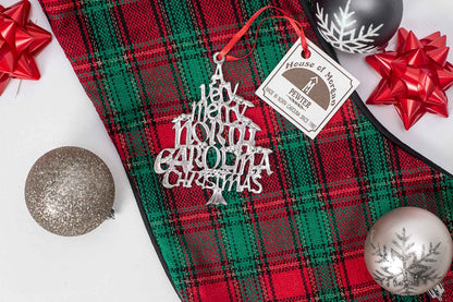 A Very Merry North Carolina Christmas Ornament - North Carolina Gifts
