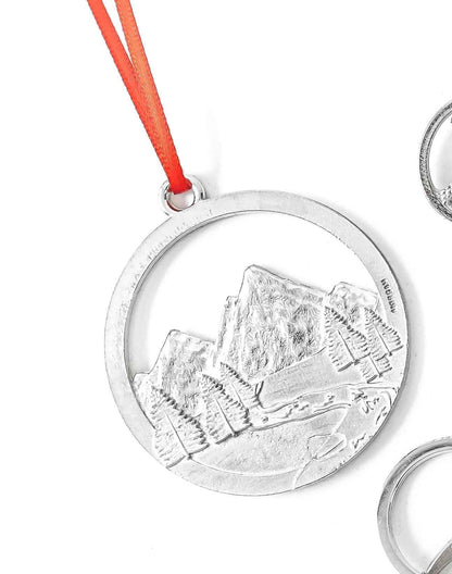 Handmade Mountain Peak Ornament - Pewter Mountain Gift