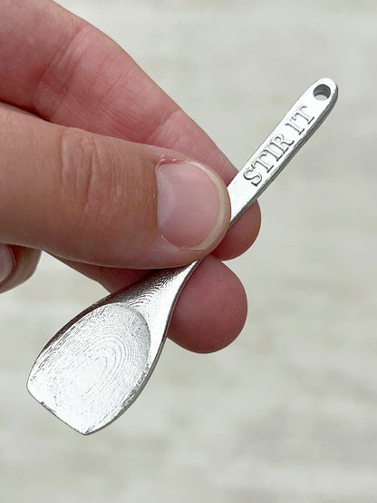 Kitchen Utensil Christmas Ornament - Flexible Spatula (Mix It) - Stirring Spoon Spatula (Stir It) - Slotted Turner (Flip It)