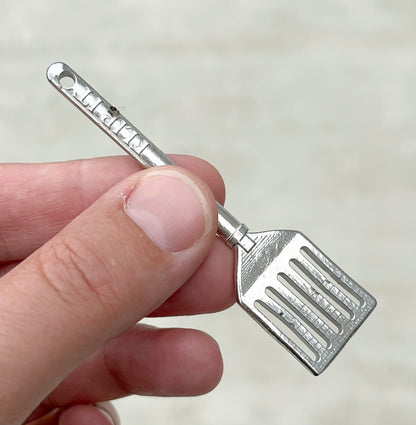 Kitchen Utensil Christmas Ornament - Flexible Spatula (Mix It) - Stirring Spoon Spatula (Stir It) - Slotted Turner (Flip It)