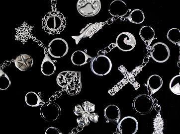 handmade pewter keychains bag charm gifts