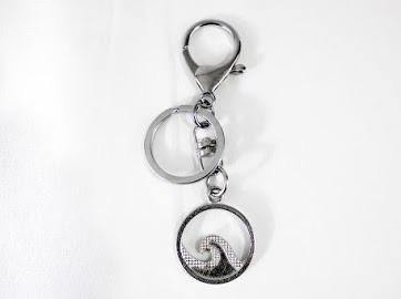 Handmade Pewter Keychain Bag Charm Gift - House of Morgan Pewter