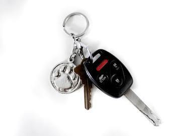 Handmade Pewter Keychain Bag Charm Gift - House of Morgan Pewter