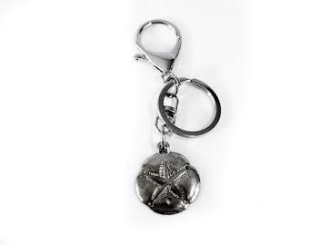 Handmade Pewter Keychain Bag Charm Gift - House of Morgan Pewter