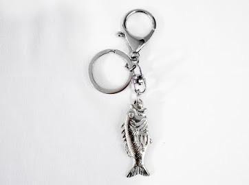 Handmade Pewter Keychain Bag Charm Gift - House of Morgan Pewter
