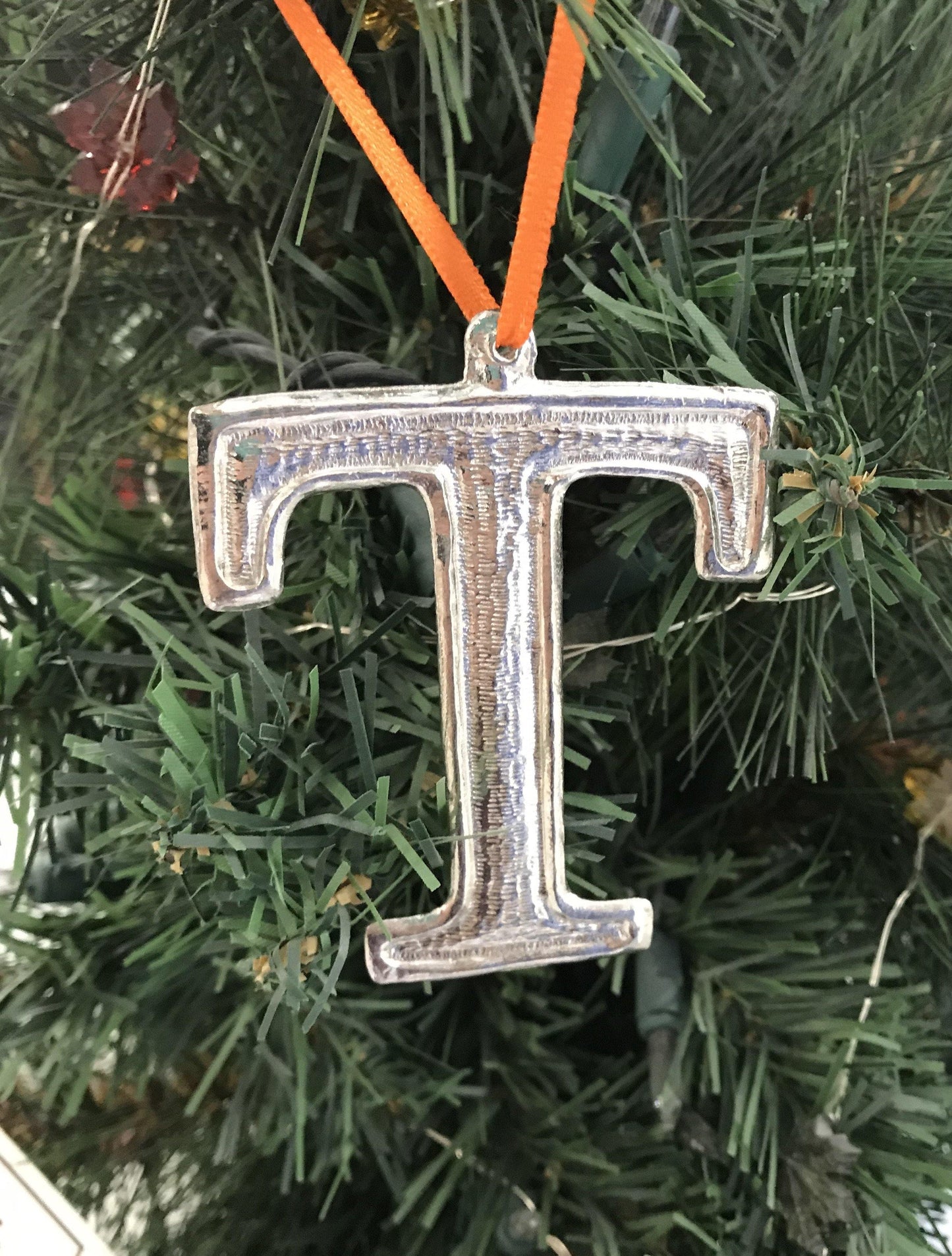 Handmade Tennessee TN State Christmas Ornament Pewter - House of Morgan Pewter