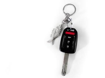 Handmade Pewter Keychain Bag Charm Gift - House of Morgan Pewter