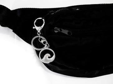 Handmade Pewter Keychain Bag Charm Gift - House of Morgan Pewter