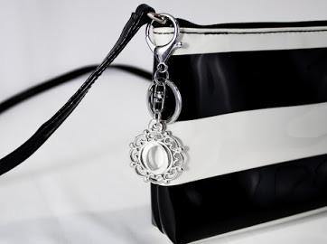 Handmade Pewter Keychain Bag Charm Gift - House of Morgan Pewter