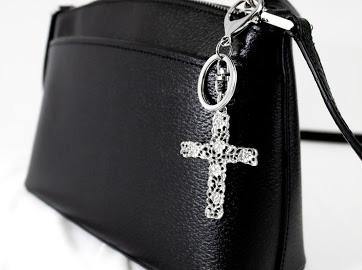 Handmade Pewter Keychain Bag Charm Gift - House of Morgan Pewter