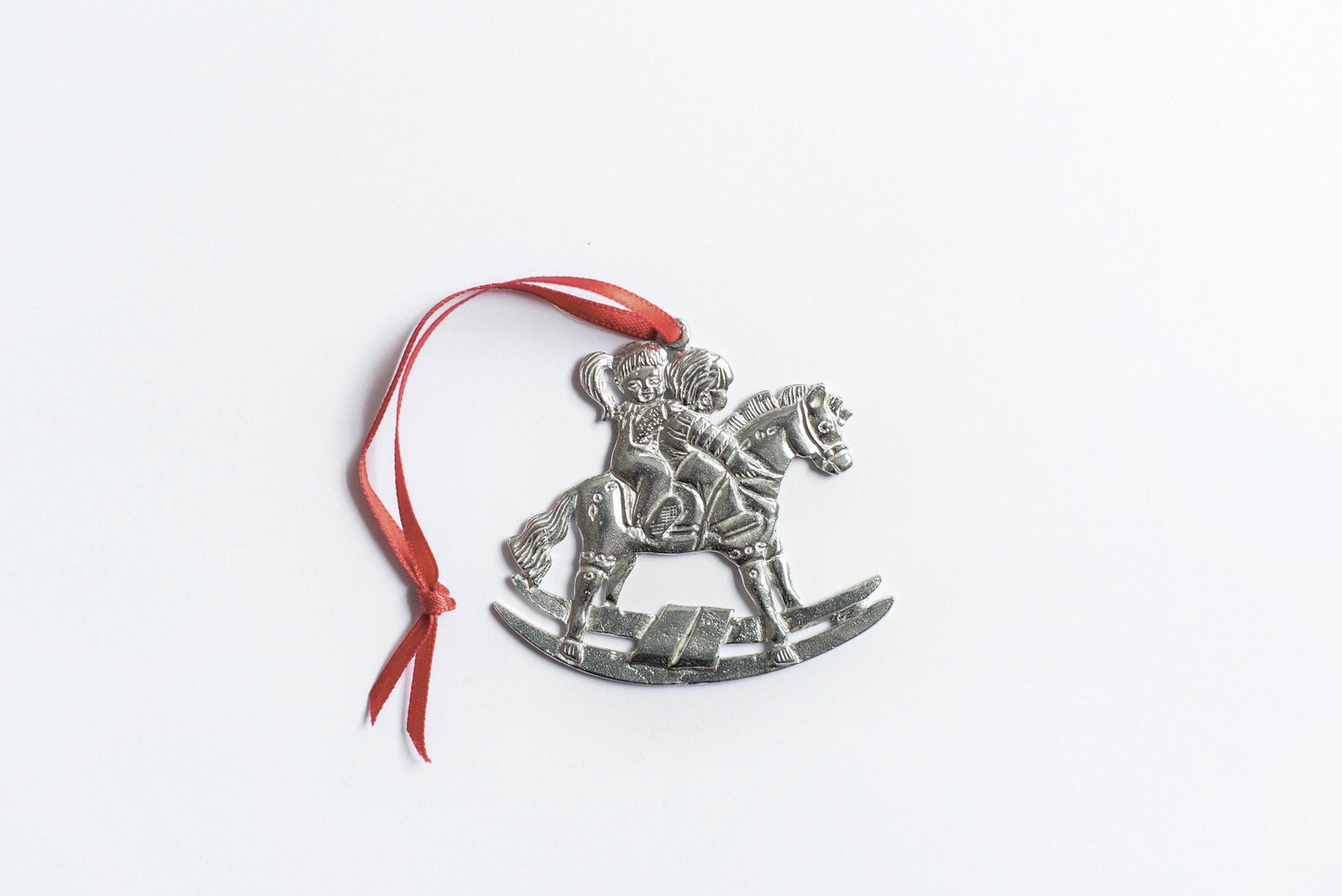 Handmade Boy Girl Rocking Horse Christmas Ornament Gift - House of Morgan Pewter