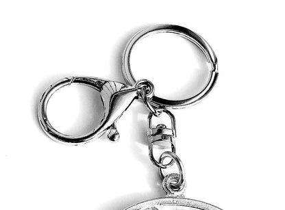 Handmade Pewter Love Keychain, Special Message Purse Charm, Valentine's Day Gift - House of Morgan Pewter