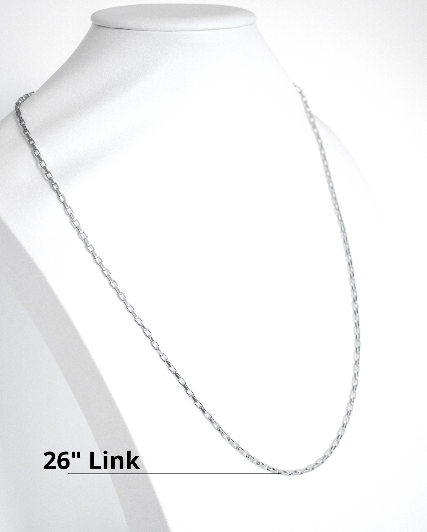 Stainless Steel Link Chain Necklaces Jewelry- 18", 20", 26"