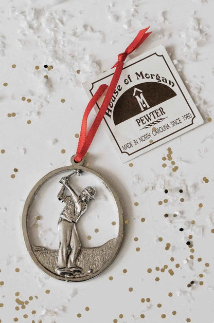Male Golfer Christmas Ornament - Golfing Gifts for Dad - Individual Ornament or Gift Set