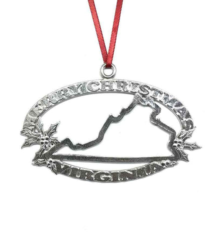 Merry Christmas Virginia Ornament - VA Travel Souvenirs and Gifts