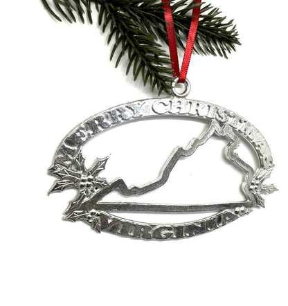 Merry Christmas Virginia Ornament - VA Travel Souvenirs and Gifts