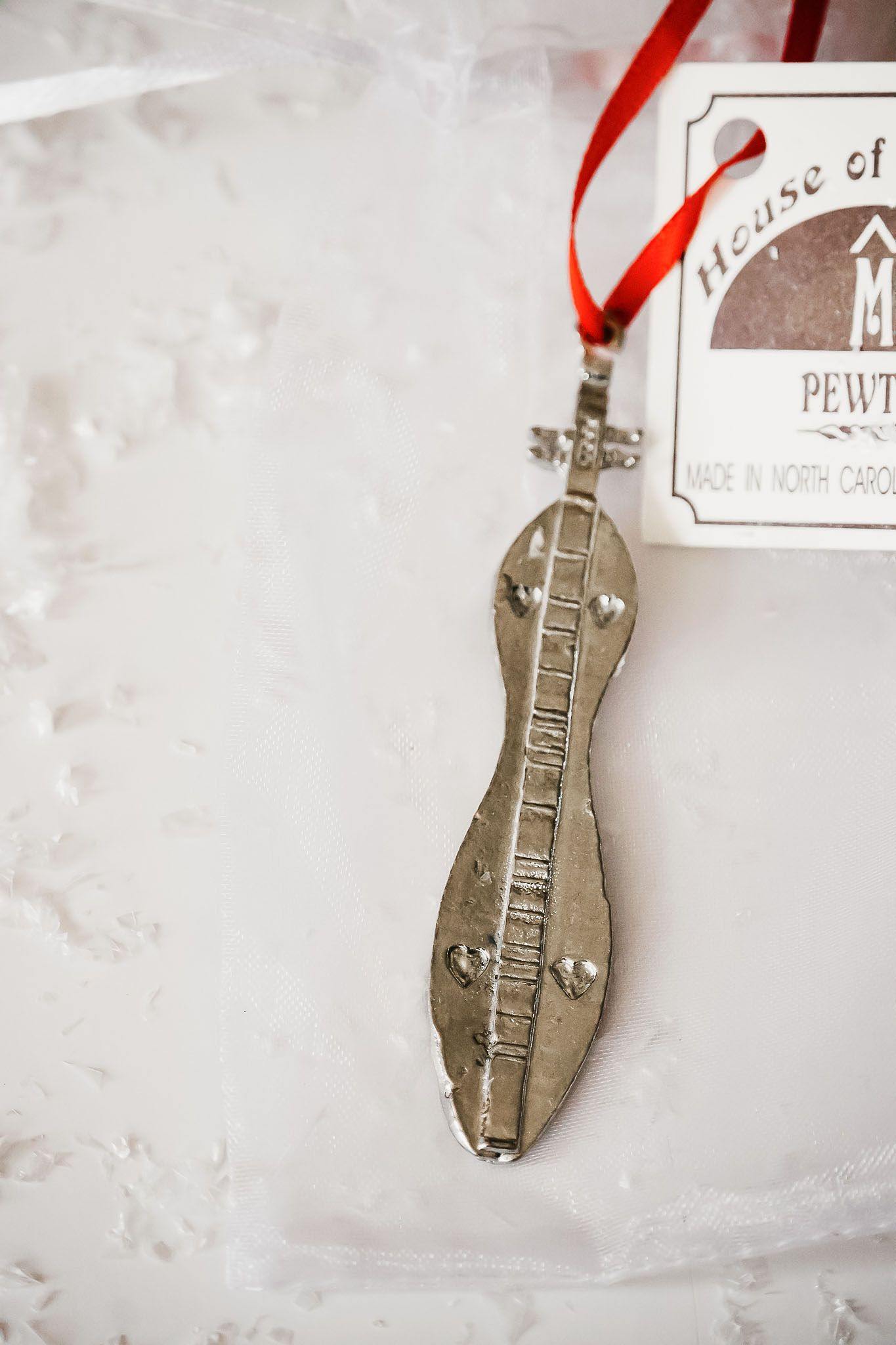 Handmade Pewter Music Instrument Music Note Christmas Ornament Gift - House of Morgan Pewter